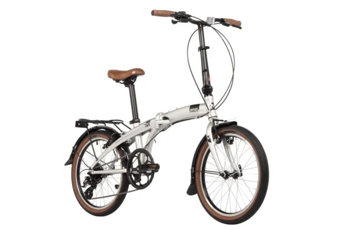 Велосипед NOVATRACK 20" TOWN складной, алюм., серебр., 8 скор., RDM310/TS71/HG20, V-brake