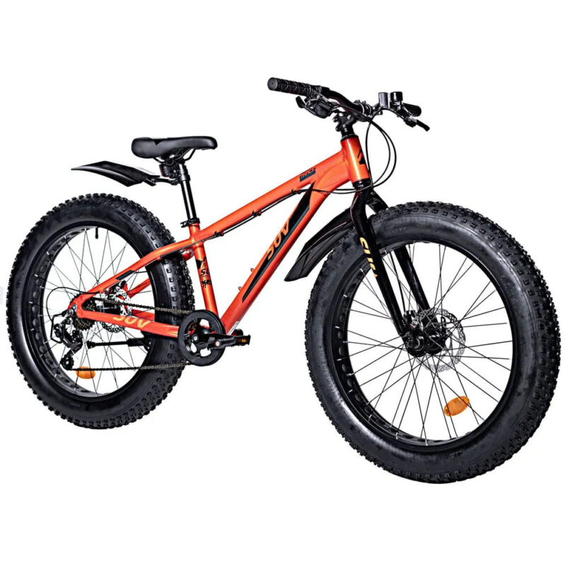 Велосипед NOVATRACK FATBIKE 24" SUV алюм.рама 13, терракот., 7-скор,TY200/TS38, диск.торм.STG